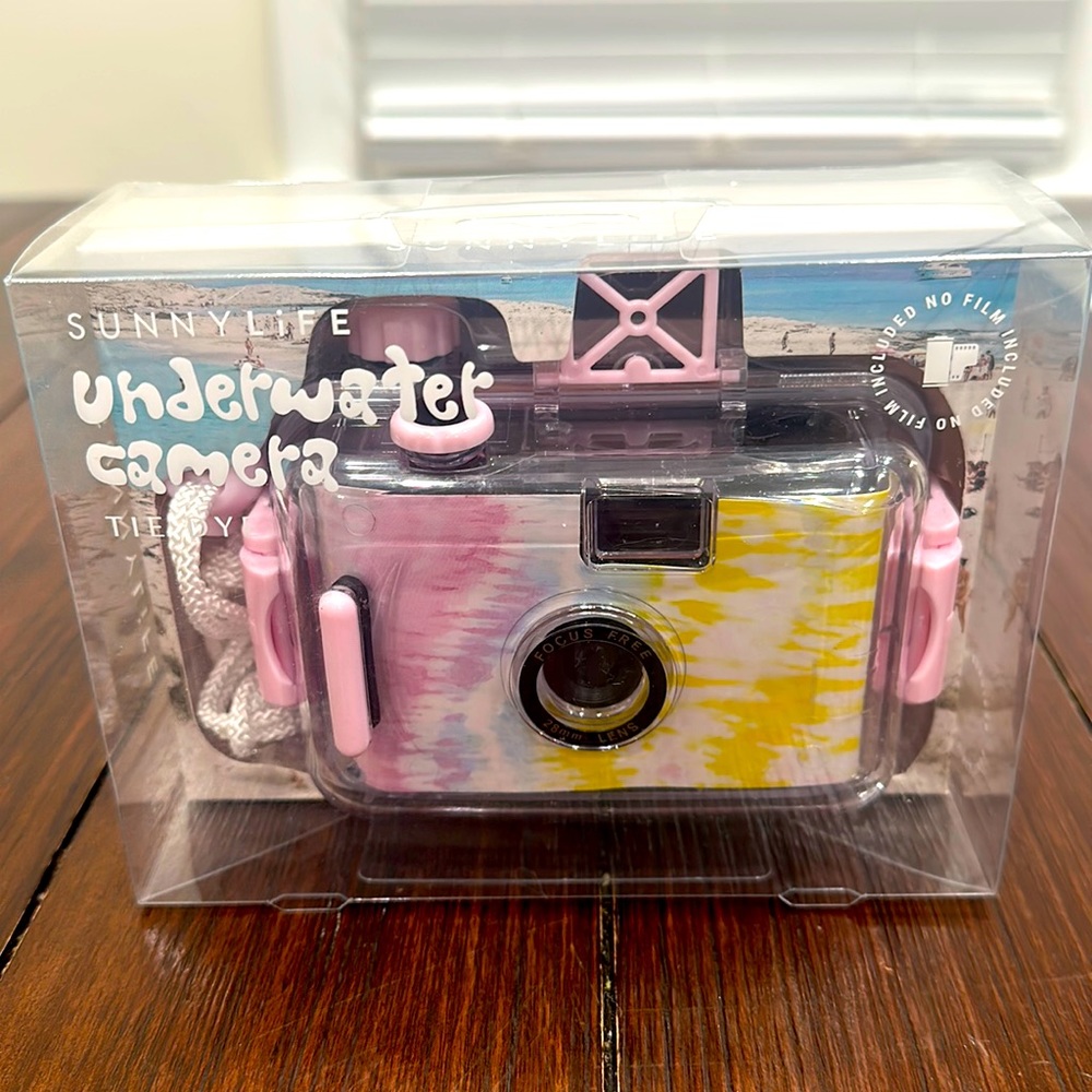 SunnyLife Pink & Yellow Tie-Dye Waterproof Underwater Camera